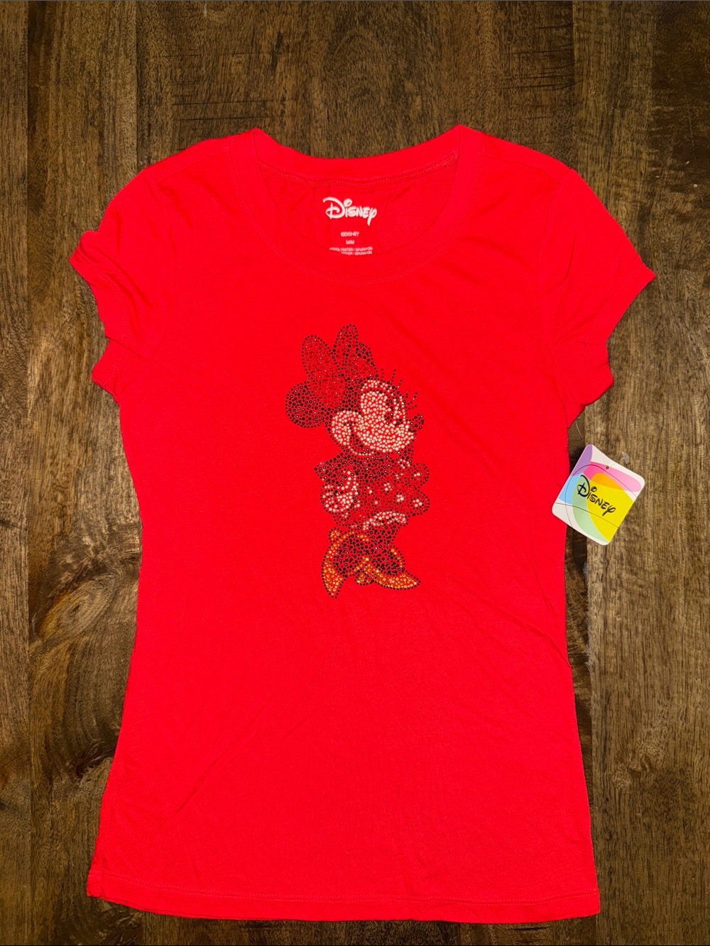 Disney Red Minnie Mouse Sequin Tee
